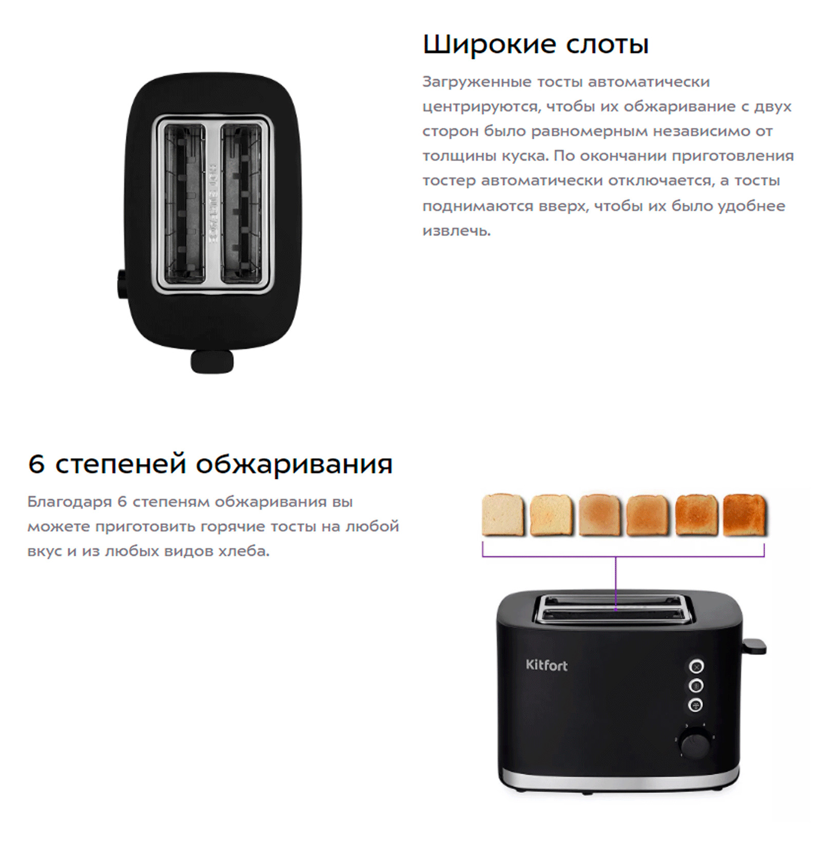 6 степеней обжаривания