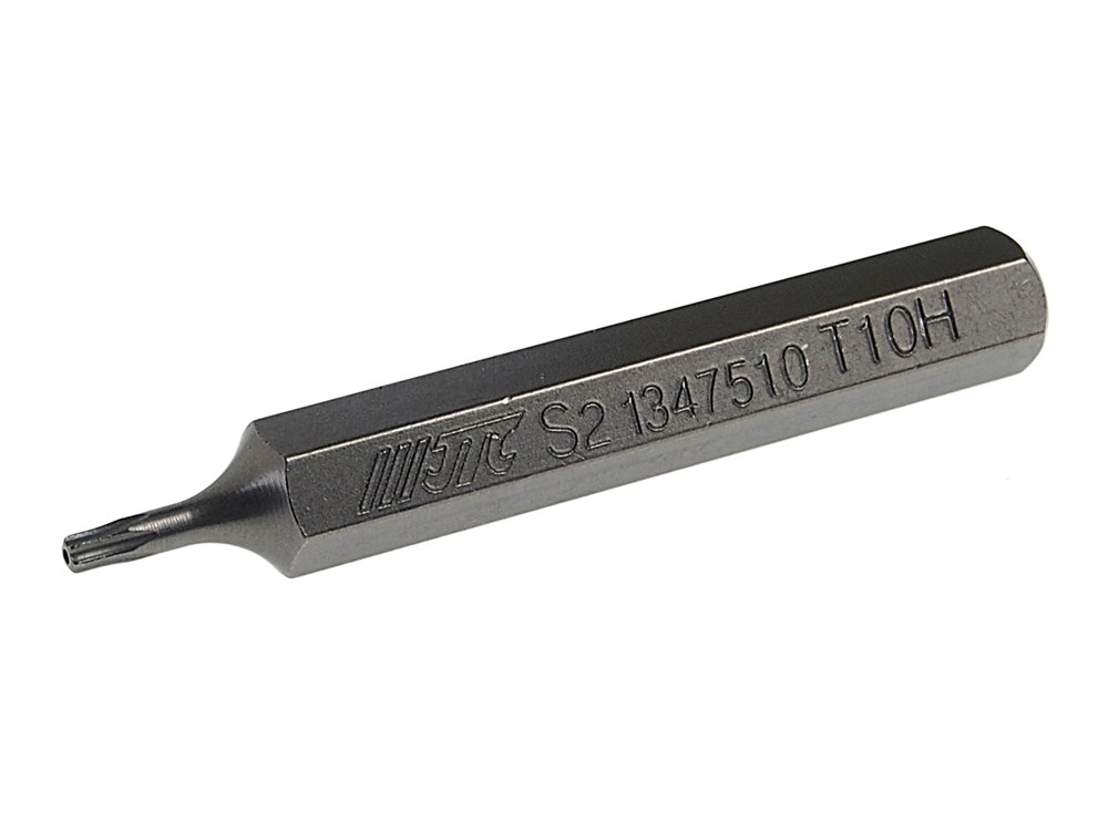 JTC-1347510 - Бита TORX Т10Hх75мм 10мм удлиненная JTC - 
Материал: S2.
Размер: Т10Н.
Длина: 75 мм.
Количество шт. в упаковке: 10.