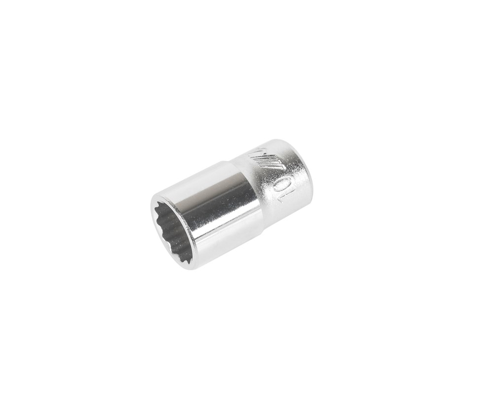 JTC-22610 - Головка торцевая 1/4&quot; 10мм 12-ти гранная L=25мм JTC -  
12 граней, метрический размер. 
Изготовлена из закаленной хром-ванадиевой стали.  
Размер: 1/4&amp;rdquo;х10 мм. 
Длина: 25 мм.  
Габаритные размеры: 25/14/14 мм. (Д/Ш/В)  
Вес: 15 гр.