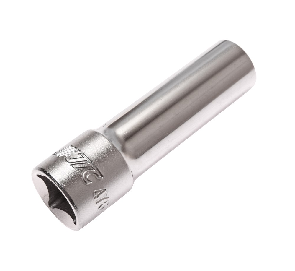 JTC-47613 - Головка торцевая 1/2&quot; 13мм глубокая L=76мм JTC - 
  6 граней, метрический размер. 
  Изготовлена из закаленной хром-ванадиевой стали.    
  Размер: 1/2&amp;rdquo;х13 мм.
  Общая длина: 76 мм.    
  Количество в оптовой упаковке: 10 шт. и 200