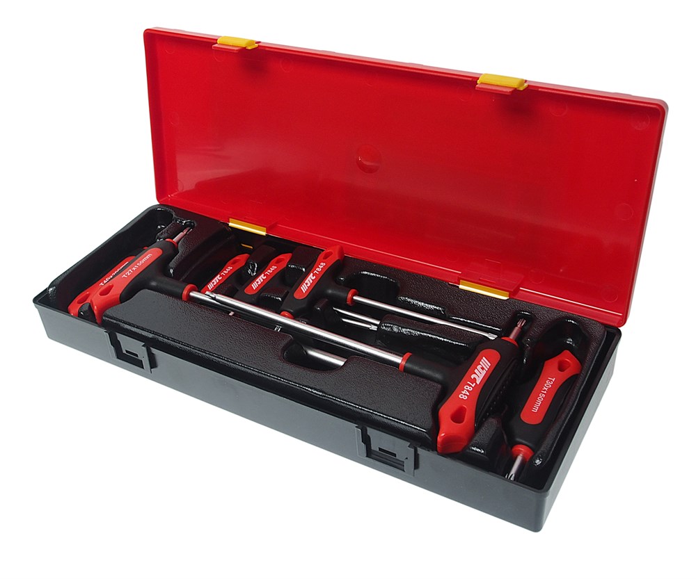 JTC-K6074 - Набор ключей TORX Т10Н-Т40Н Т-образных 7 предметов JTC -