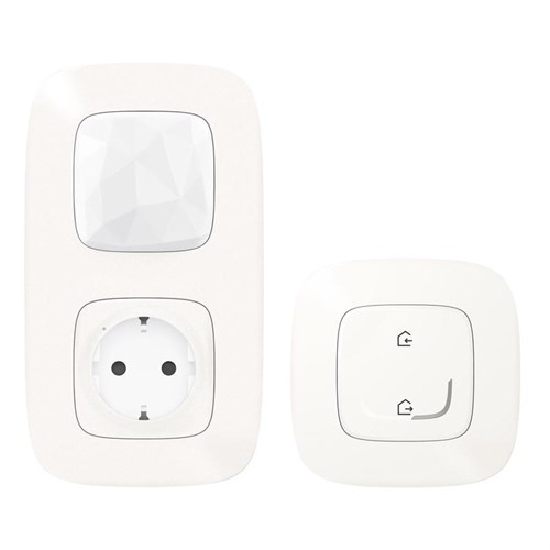 Пакет умный стартовый Valena Allure (шлюз WiFi+розетка умн. 2К+З 16А 230В+главн. беспроводн. выкл. &quot;Я дома/Я вне дома&quot;) жемчуж. Netatmo 752996
