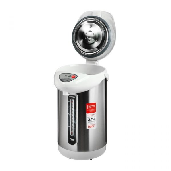 Термопот Centek CT-0080, 3 л, 600 Вт, белый — изображение 2