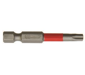 Биты TORX: Т30 x 50 набор 10 шт ТОРСИОННЫЕ красные SKRAB 43640