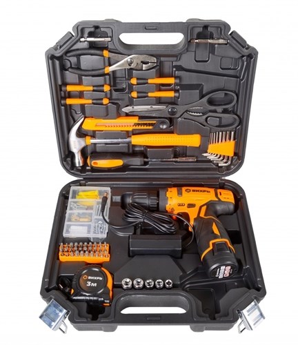 16593023_big Дрель-шуруповерт аккумуляторная Вихрь ДА-12Л-2КН с набором инструментов — изображение 17