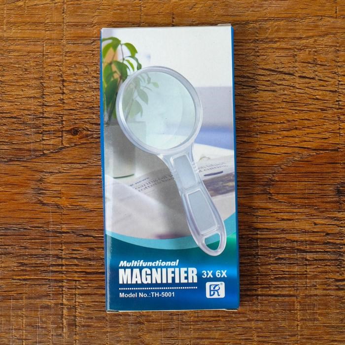 16854023_big Лупа с прозрачным корпусом 3х, 6х, d=5,5см — изображение 3