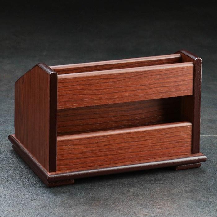 16859127_big Органайзер 4 секции, 2 выдвижных ящика, серия Орех с кантом темным, микс 14*19 — изображение 6