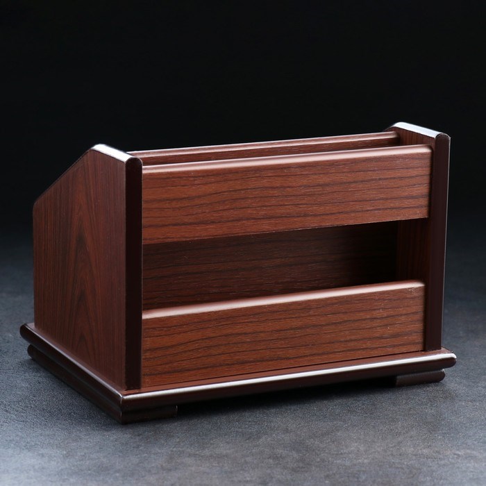 16859130_big Органайзер 4 секции, 2 выдвижных ящика, серия Орех с кантом темным, микс 14*19 — изображение 9