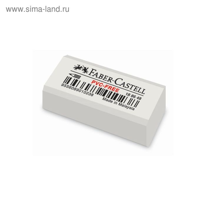 Ластик Faber-Castell &quot;PVC-free&quot; 7086, 31 х 16 х 11, белый