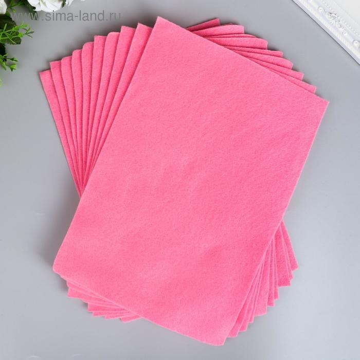 16862764_big Фетр "Ярко-розовый" 1 мм (набор 10 листов) формат А4 — изображение 3