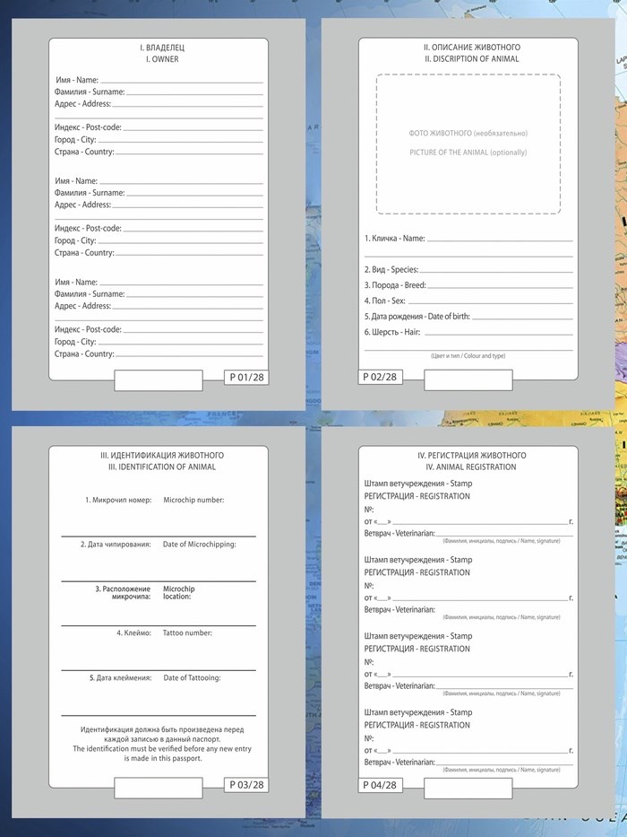 16862908_big Ветеринарный паспорт международный универсальный под светлую кожу — изображение 2