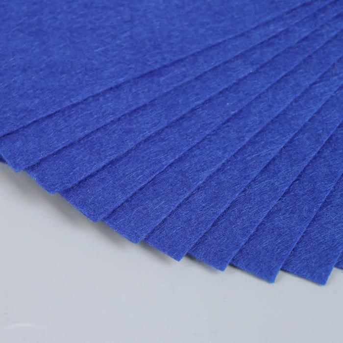 16863329_big Фетр жесткий 1 мм "Синий" МИКС набор 10 листов формат А4 — изображение 4