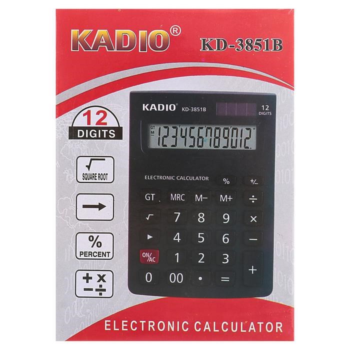 16863829_big Калькулятор настольный, 12-разрядный, 3851B — изображение 6