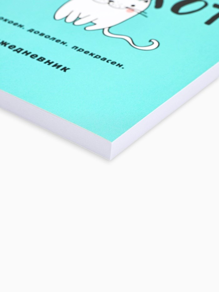 16864405_big Ежедневник в мягкой обложке А5, 80 л. «Будь как кот» — изображение 3