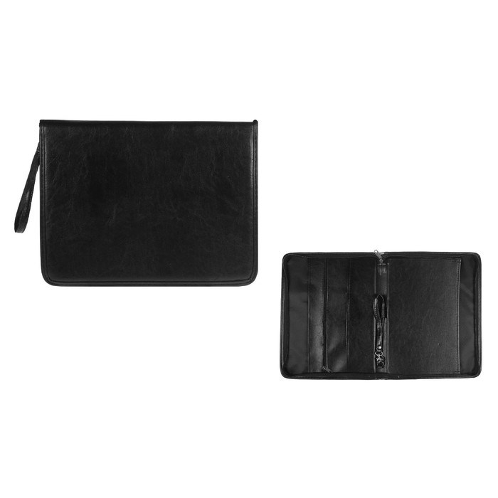 16868407_big Пaпка деловая, искусственная кожа, 360 х 260 х 30 мм, 6Д041 "Люкс", чёрная (ручка-петля) — изображение 3