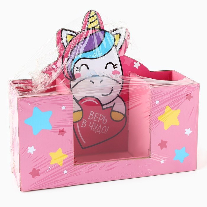16875973_big Органайзер для канцтоваров "Верь в чудо!" единорог — изображение 8