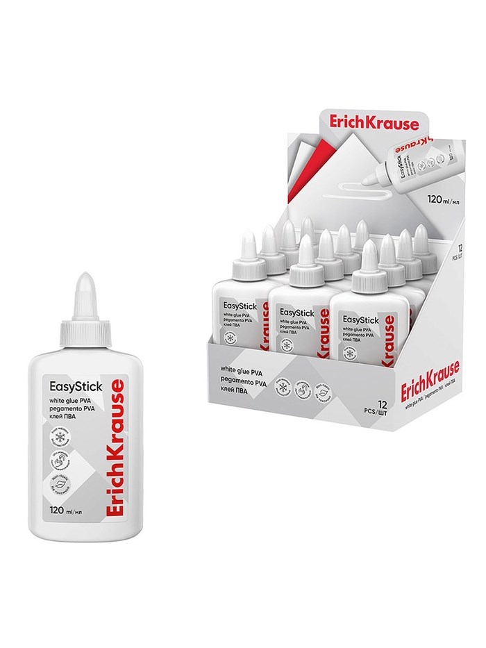 Клей ПВА ErichKrause Standard, 120 мл