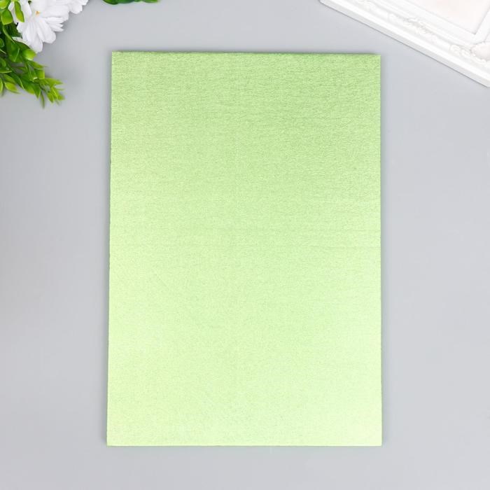 16885739_big Фоамиран металлик "Зелёный салат" 1.8 мм набор 5 листов 20х30 см — изображение 4