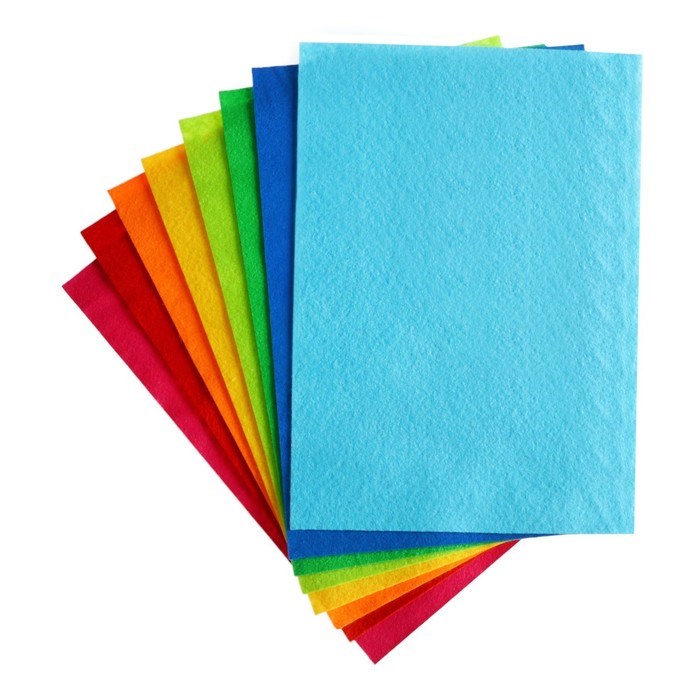 16931431_big Набор цветного фетра, толщина-2 мм, формат А4, мягкий, 8 листов, 8 цветов, яркие цвета — изображение 4