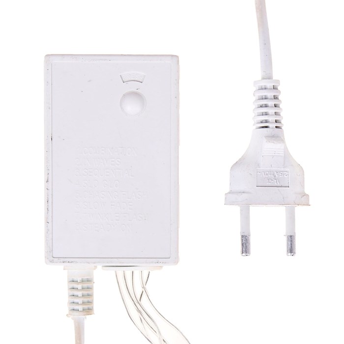 16951574_big Гирлянда «Бахрома» 4 × 0.6 м, IP44, прозрачная нить, 180 LED, свечение жёлтое, 8 режимов, 220 В — изображение 5