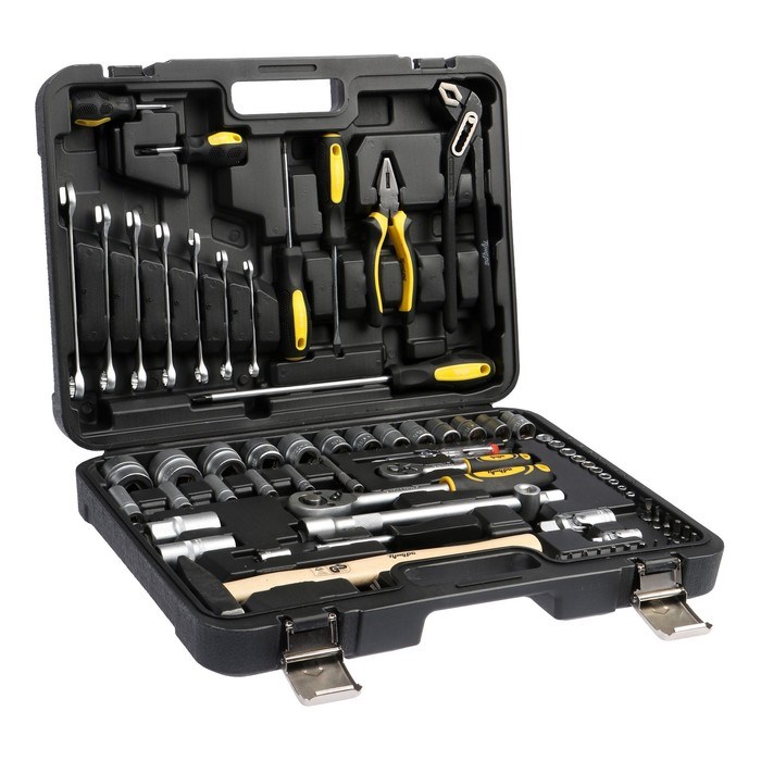 17089484_big Набор инструментов в кейсе ТУНДРА, автомобильный, CrV, 75 предметов — изображение 2
