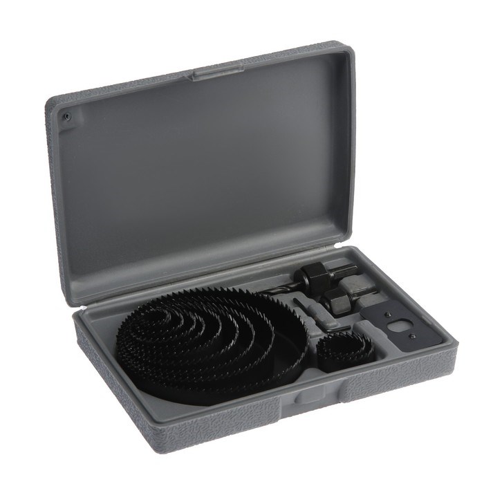 17092166_big Набор пил кольцевых ТУНДРА, 19-22-28-32-38-44-51-64-76-89-102-127 мм, 12 шт. — изображение 2