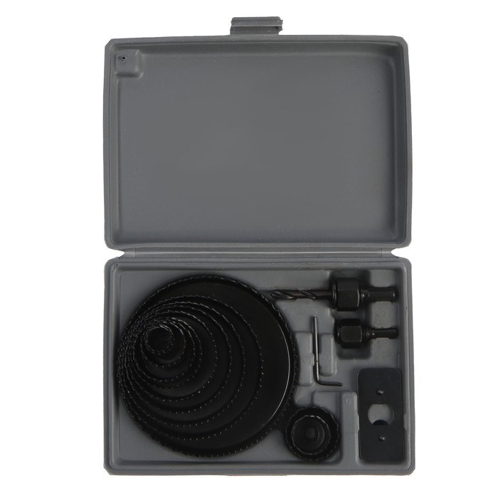 17092167_big Набор пил кольцевых ТУНДРА, 19-22-28-32-38-44-51-64-76-89-102-127 мм, 12 шт. — изображение 3