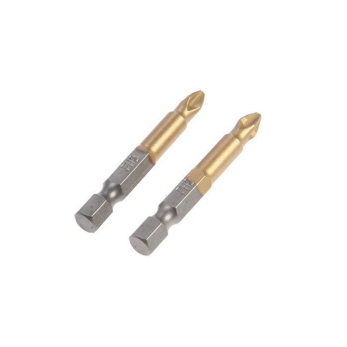17096303_big Биты ТУНДРА, намагниченные, сталь S2, 58-60 HRC, TiN, PH2 х 50 мм, 2 шт. — изображение 5