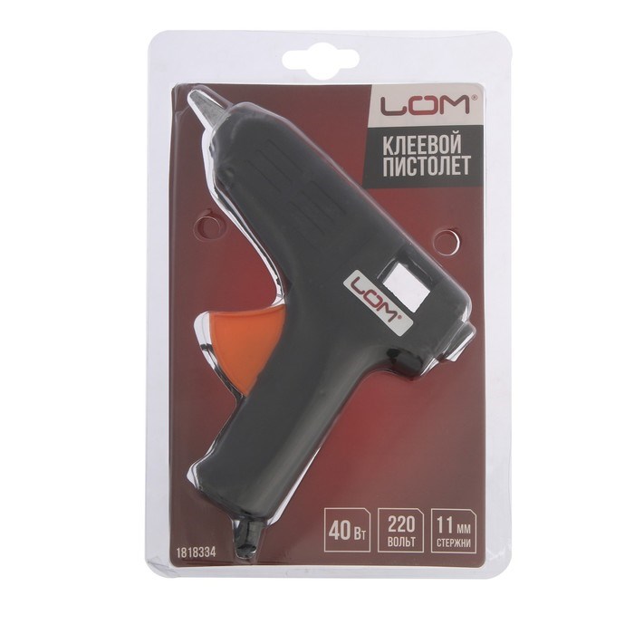 17100162_big Клеевой пистолет ЛОМ, 40 Вт, 220 В, 11 мм — изображение 11