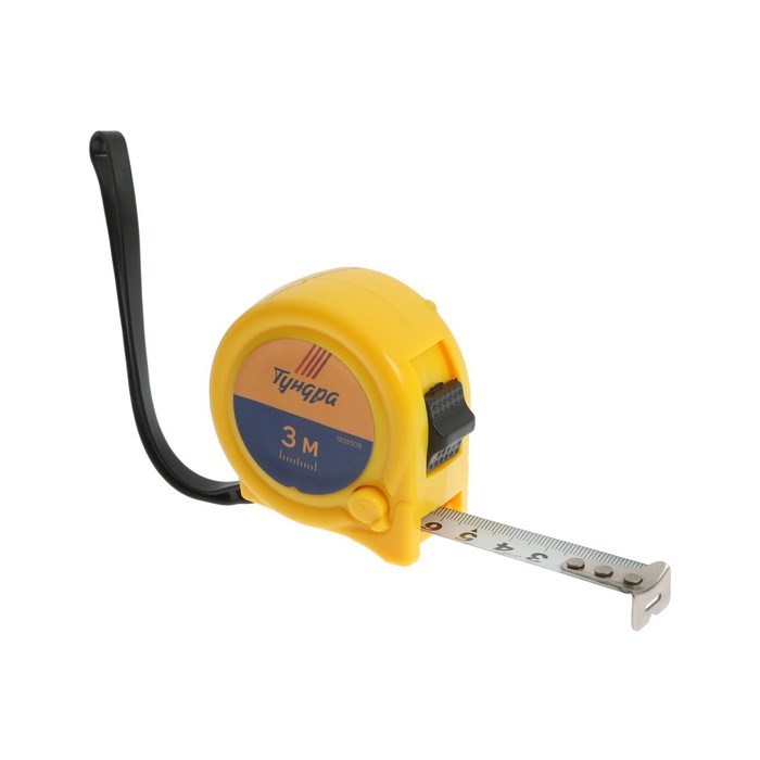 17103516_big Рулетка ТУНДРА, пластиковый корпус, 2 фиксатора, 3 м х 16 мм — изображение 3