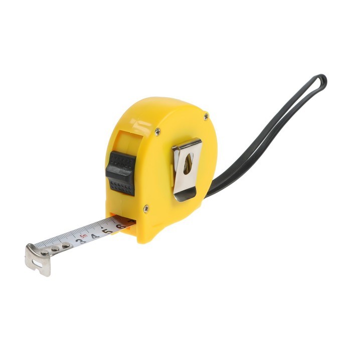 17103530_big Рулетка ТУНДРА, пластиковый корпус, 2 фиксатора, 5 м х 19 мм — изображение 4