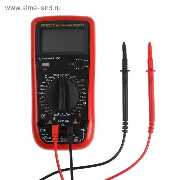 17104868_big Мультиметр ТУНДРА, VC9205N, ACV/DCV, ACA/DCA, 200-200MΩ, 20nF-200mF, прозвон — изображение 7