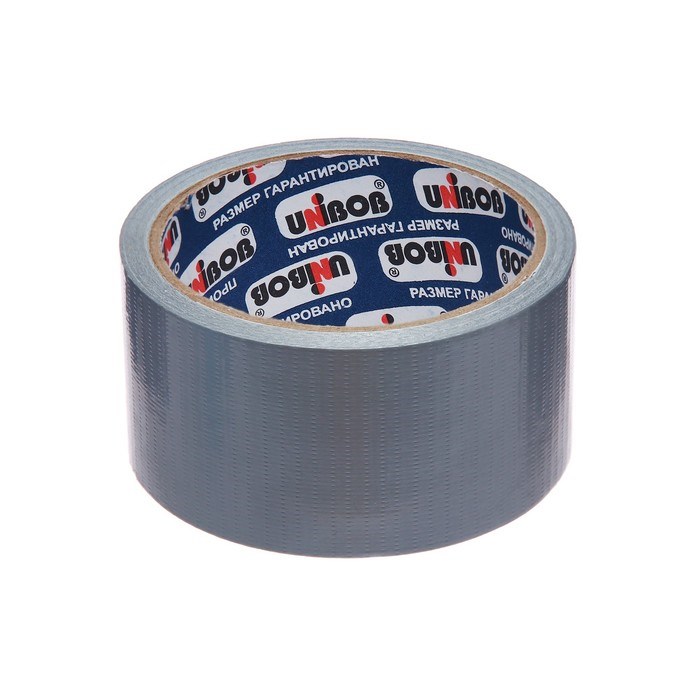 17108961_big Клейкая лента Unibob армированная на ткани серебряная, 48 мм х 10 м — изображение 3