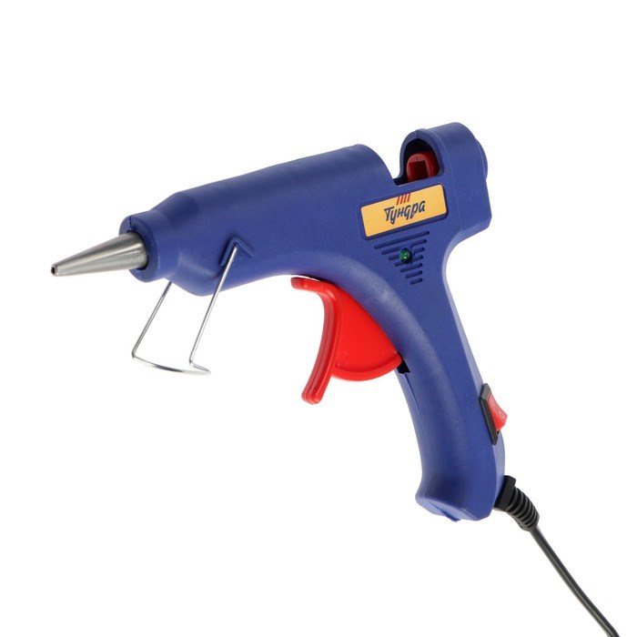 17115421_big Клеевой пистолет ТУНДРА, 20 Вт, 220 В, шнур 1.2 м, выключатель, индикатор, антикапля, 7 мм — изображение 6