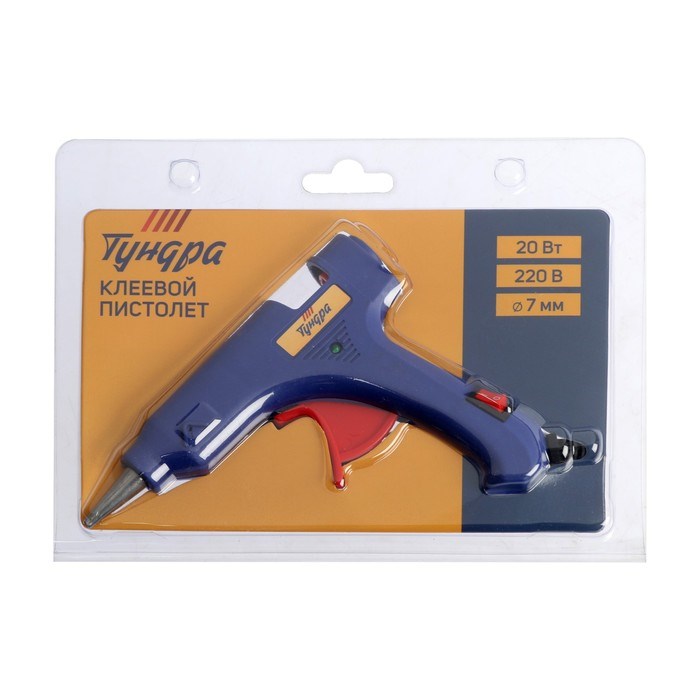 17115427_big Клеевой пистолет ТУНДРА, 20 Вт, 220 В, шнур 1.2 м, выключатель, индикатор, антикапля, 7 мм — изображение 12
