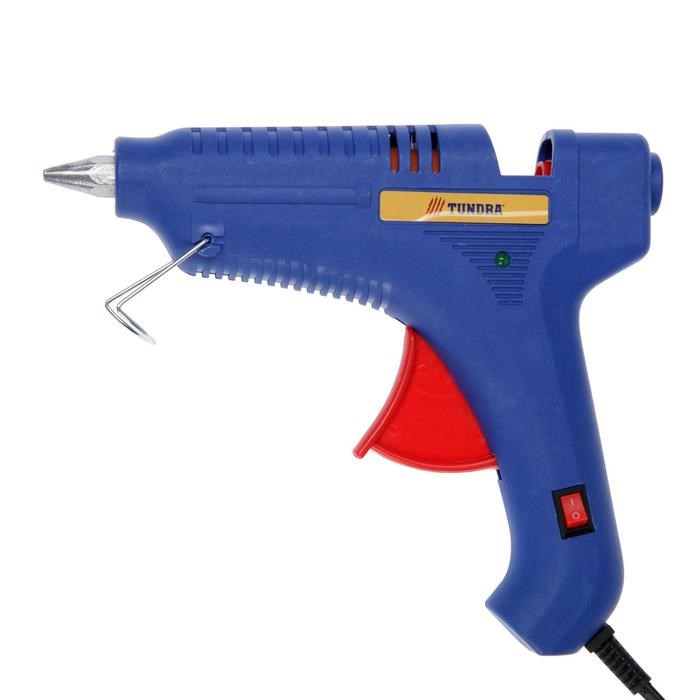 17115434_big Клеевой пистолет ТУНДРА, 60 Вт, 220 В, шнур 1.2 м, выключатель, индикатор, антикапля, 11 мм — изображение 6