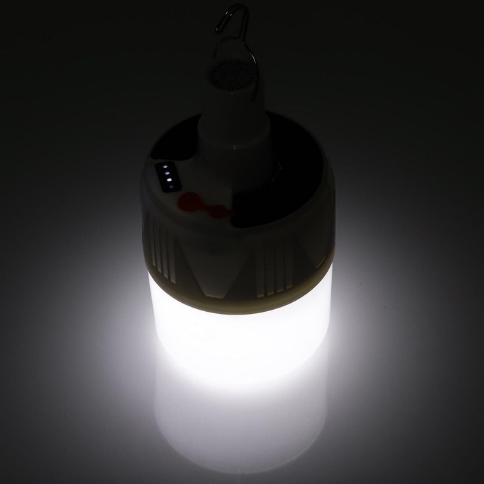 17118022_big Фонарь кемпинговый аккумуляторный, 12 Вт, 1200 мАч, 24 LED, 5 режимов, солнечная батарея, 16.5 х 8.5 — изображение 3