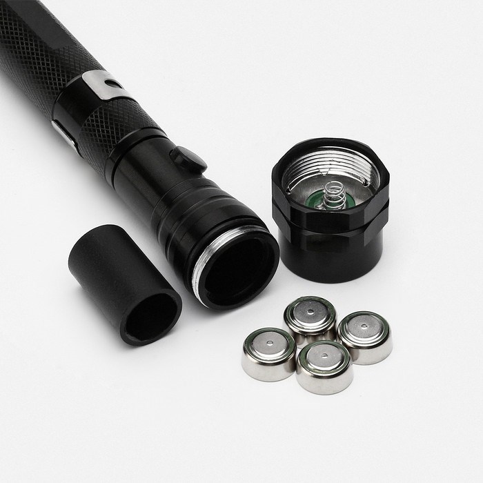 17121335_big Фонарь телескопический с магнитом, LR44 4 шт, 3 диода по 0.5 Вт, 56.5 см — изображение 4