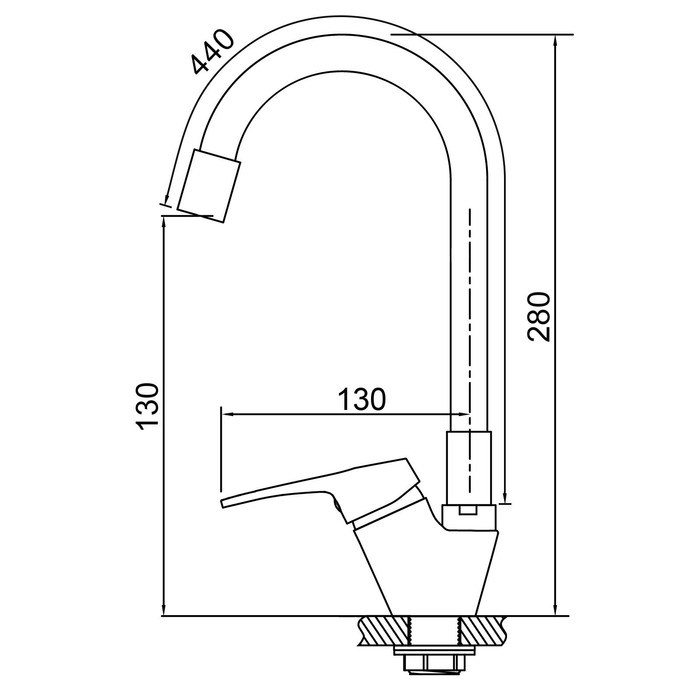 17129058_big Смеситель для кухни ZEIN Z2114, однорычажный, гибкий излив, картридж 40 мм, оранжевый/хром — изображение 9