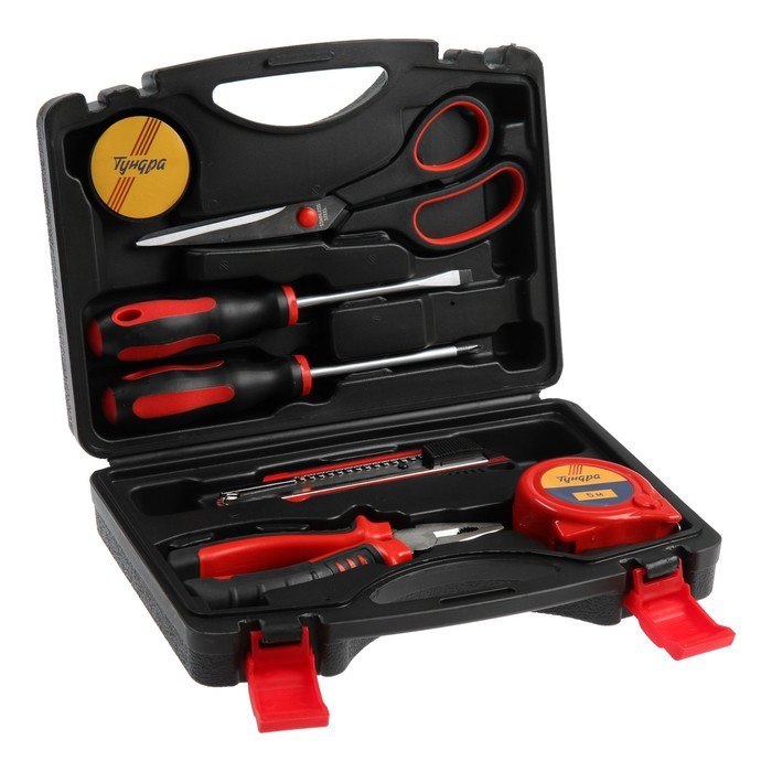 17144021_big Набор инструментов в кейсе ТУНДРА, в подарочной упаковке, 7 предметов — изображение 4