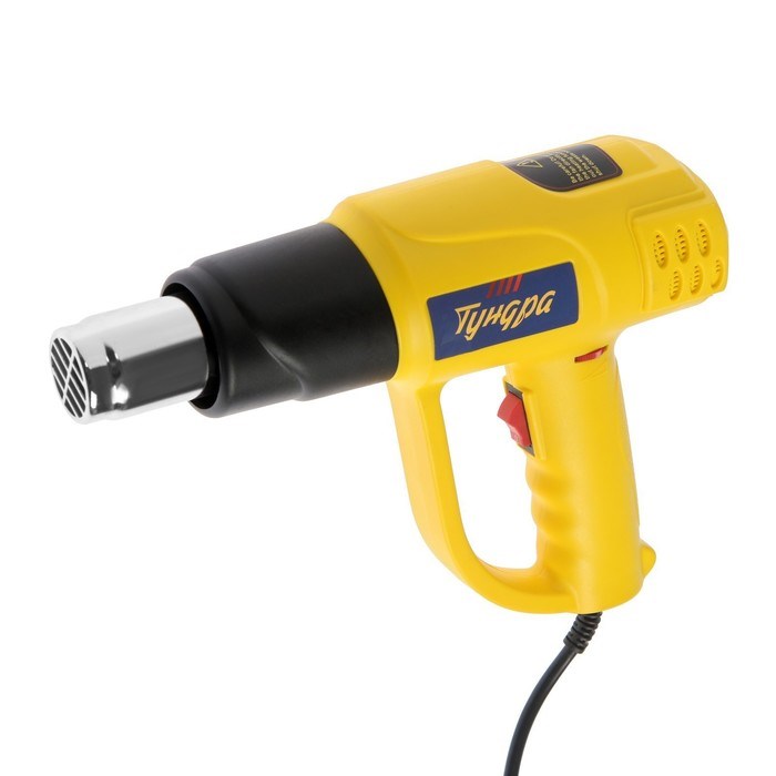 17144301_big Строительный фен ТУНДРА, 2000 Вт, 250-500 л/мин, плавная регулировка 60-600 °С, ЖК-дисплей — изображение 6