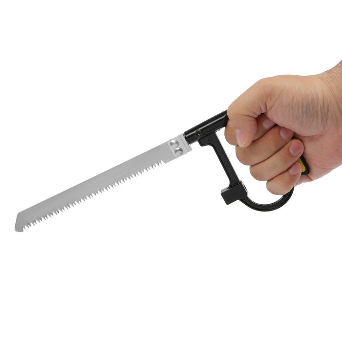 17149146_big Набор с ножовкой ТУНДРА, пилки по металлу 5 шт., пилка универсальная 1 шт. — изображение 7