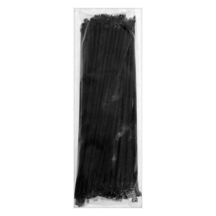 17149591_big Хомут-стяжка с металлическим замком, размер 4,7х300 мм, черный — изображение 3