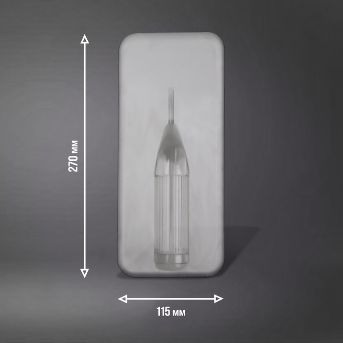 17152656_big Гладилка ТУНДРА, пластиковая, прозрачная, 235 г, 270 х 115 мм — изображение 3