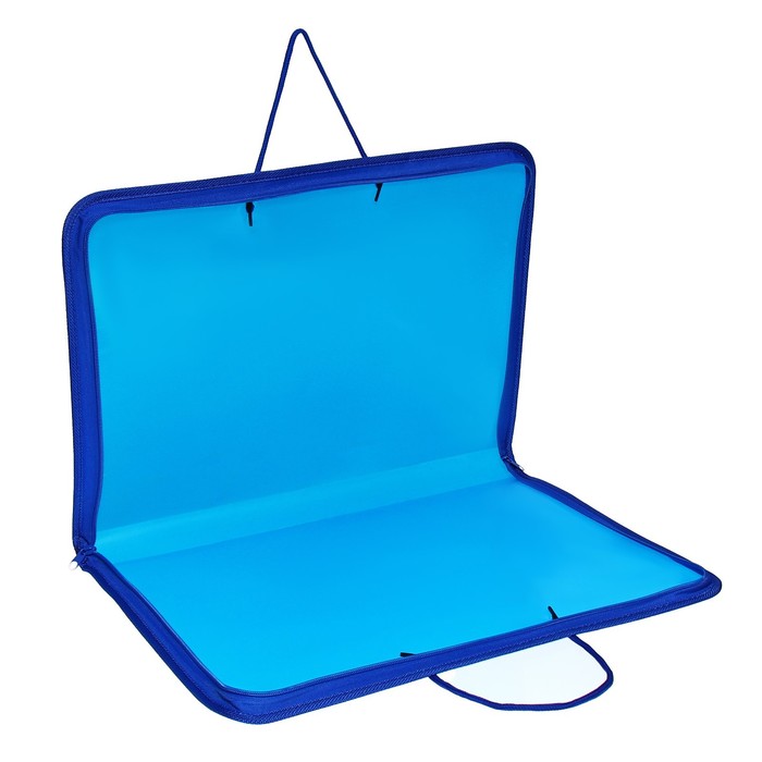 700-nw Папка для чертежей и рисунков А3, 460 х 320 х 25 мм, с ручками, пластиковая, молния вокруг, "Офис" — изображение 3