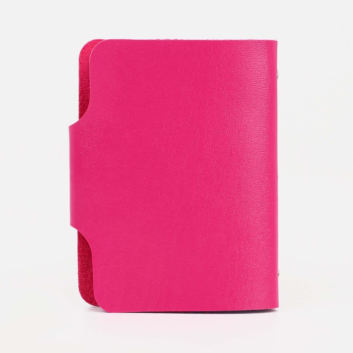 700-nw Визитница на кнопке, 12 карт, цвет фуксия — изображение 2