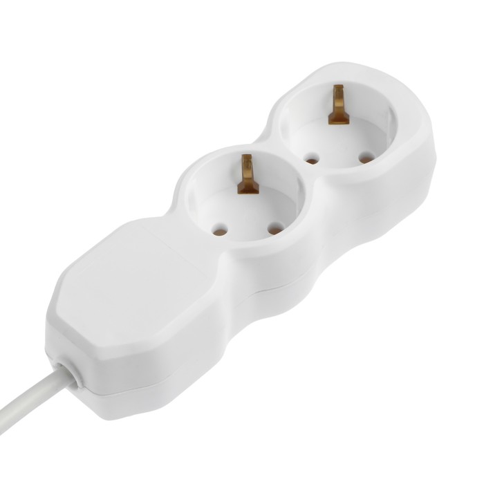 700-nw Удлинитель Luazon Lighting ECO, 2 розетки, 2,7 м, 16 А, 3500 Вт, ПВС 3х1 мм2, с з/к — изображение 4