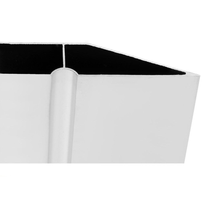 700-nw Правило трапециевидное ТУНДРА, 1 м, алюминий, 1 ребро жесткости — изображение 2