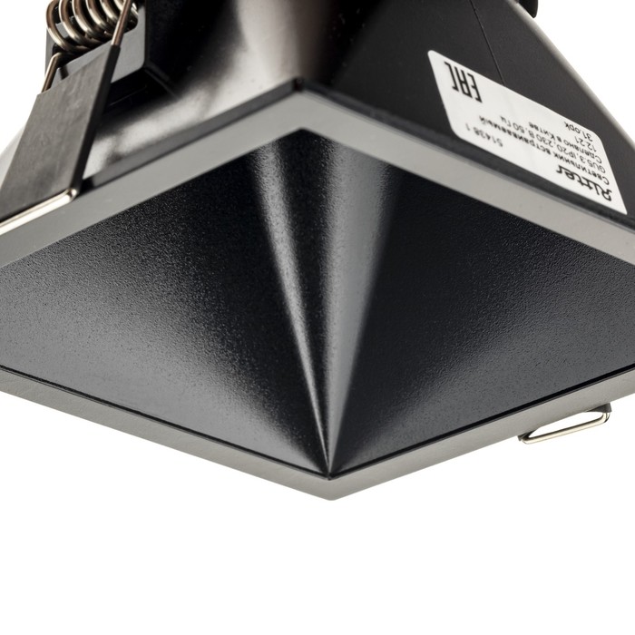 700-nw Свет-к встр-й, ARTIN, скрыт ламп квадр 94х94х52мм монтаж отв 85х85мм GU5.3 пласт чер 51438 1 — изображение 7