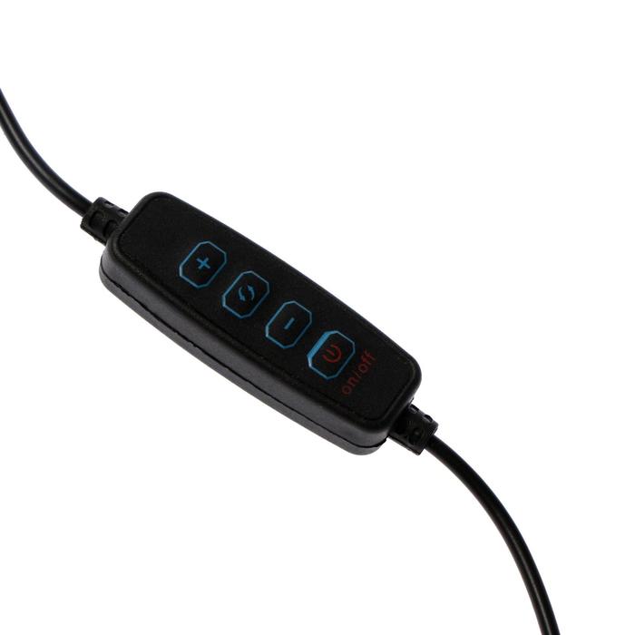 700-nw Светодиодная кольцевая лампа на штативе LuazON SNP098, 10" (26 см), 20 Вт, штатив 27-85 см — изображение 13